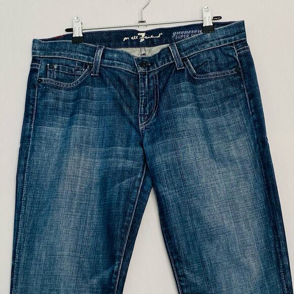 7 For All Mandkind Gwenevere Jeans Womens 28 Medium Wash Super Skinny - Picture 2 of 9